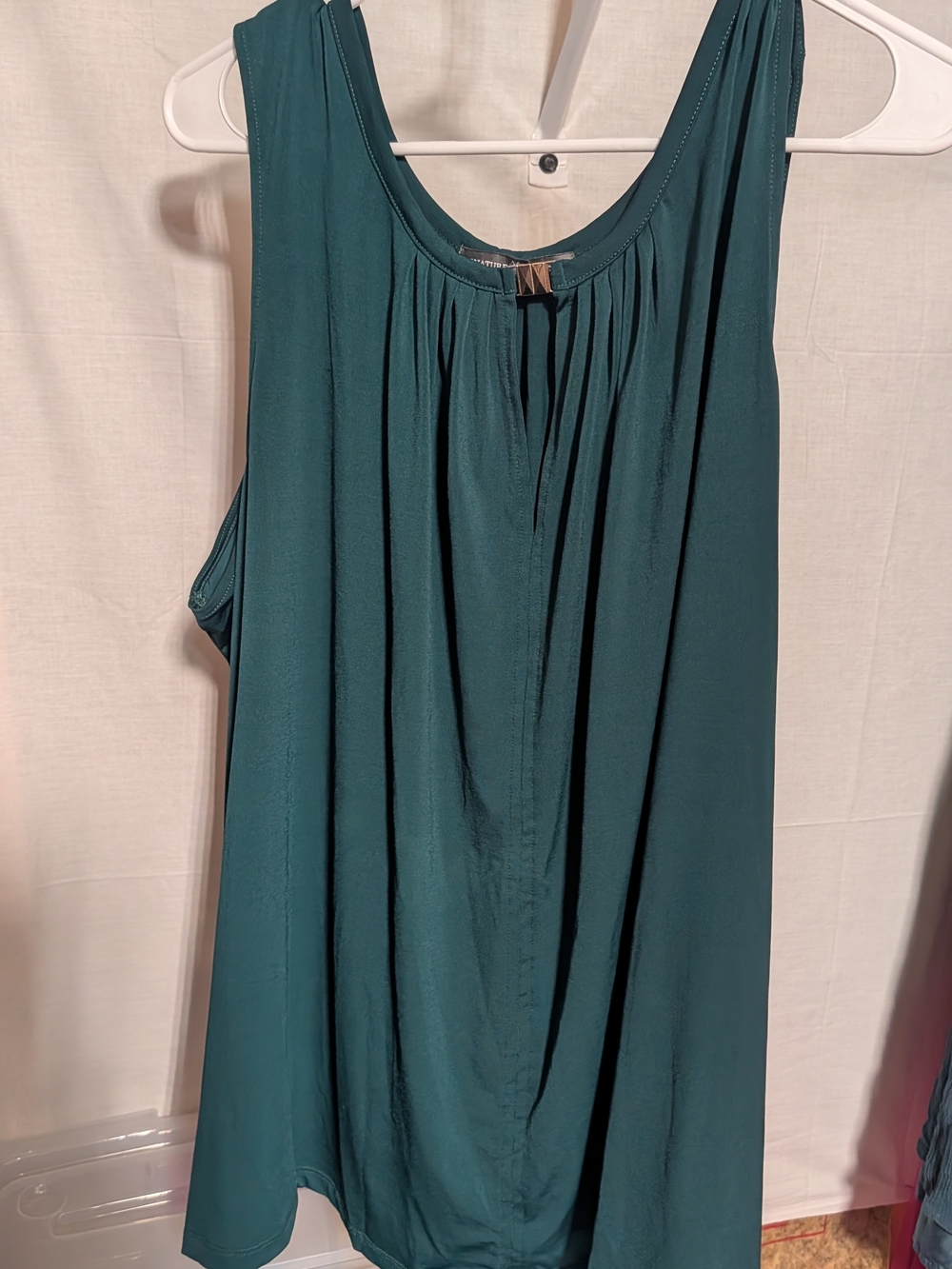 Women’s Teal  Scoop-Neck Tank Top Blouse